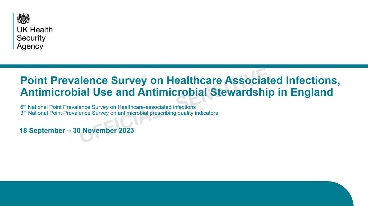 MASSIVE THANKS to colleagues from 124 Trusts (386 hospitals) who shared #HCAI #AntimicrobialResistance data for > 56,000 patients for #PPSEngland Our team @UKHSA, led by @JocelynElmes & Berit Muller-Pebody, has worked night & day to share preliminary results - now in ur inboxes