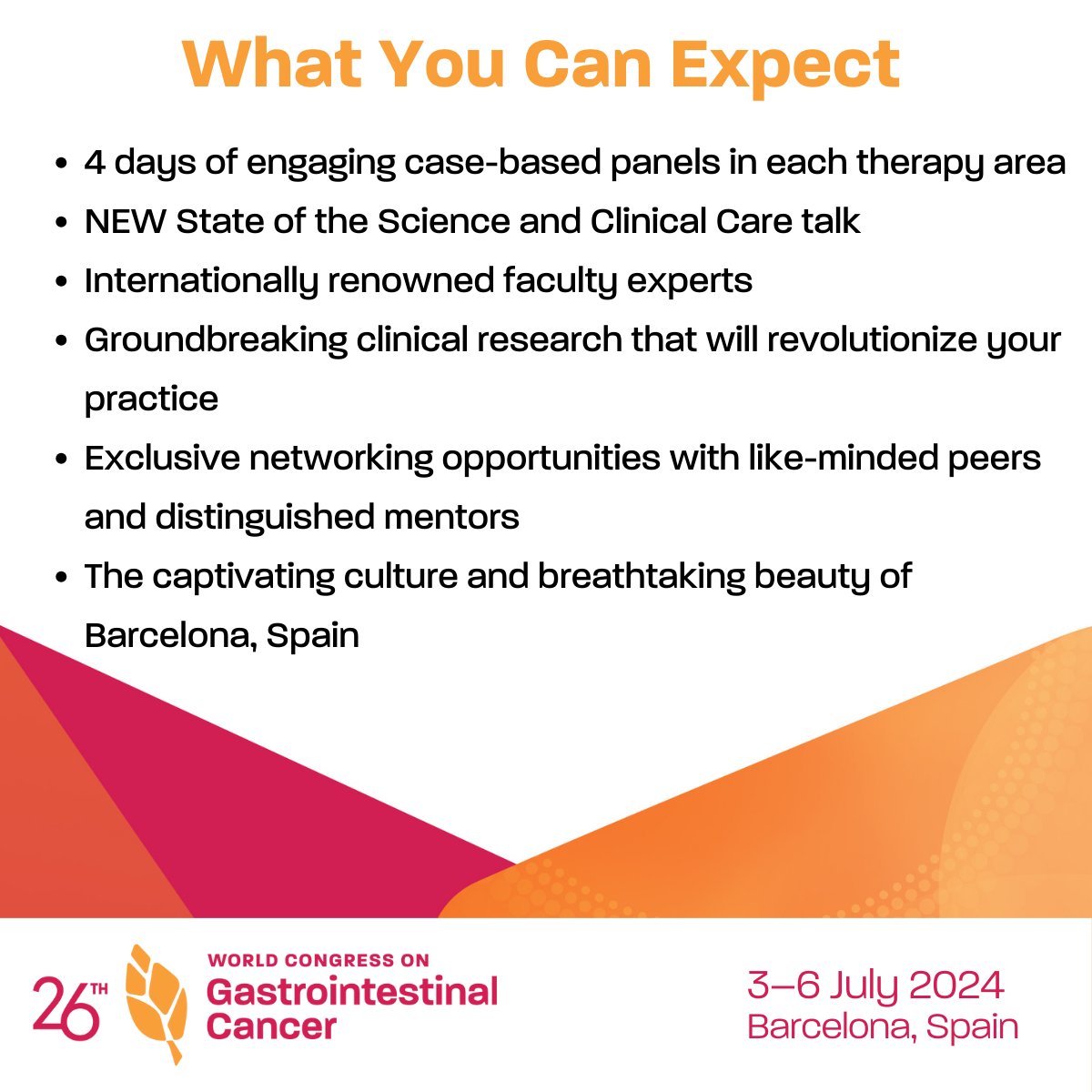 Why You Should Attend #WCGIC2024 The World Congress on Gastrointestinal Cancer has a rich history of providing medical oncologists with the expertise needed to help their patients continue to live their lives the best way possible. The 26th year is no exception. Invite your…