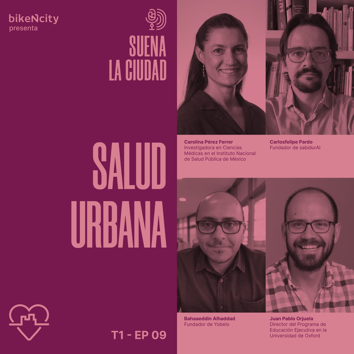 bikencity's tweet photo. Cerramos la 1era temporada de SUENA LA CIUDAD con un temazo: Salud Urbana. 

🫁🩺 ¿Cómo influye la ciudad en tu bienestar físico y mental? Escucha qué tienen por decir nuestra invitada e invitados 🏙️🎧. 

👉 Encuéntranos en https://t.co/blW6gv4N8e. https://t.co/x4v7QMjAfR