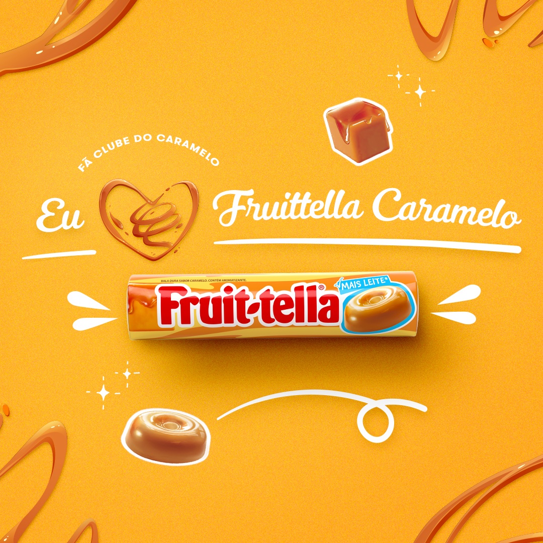 Todo mundo adora essa cremosidade! Fruittella Caramelo tem mais leite e um gostinho incrível. Diga sim para essa delícia. Quem prova, se apaixona! 😍 #PoderDoSim