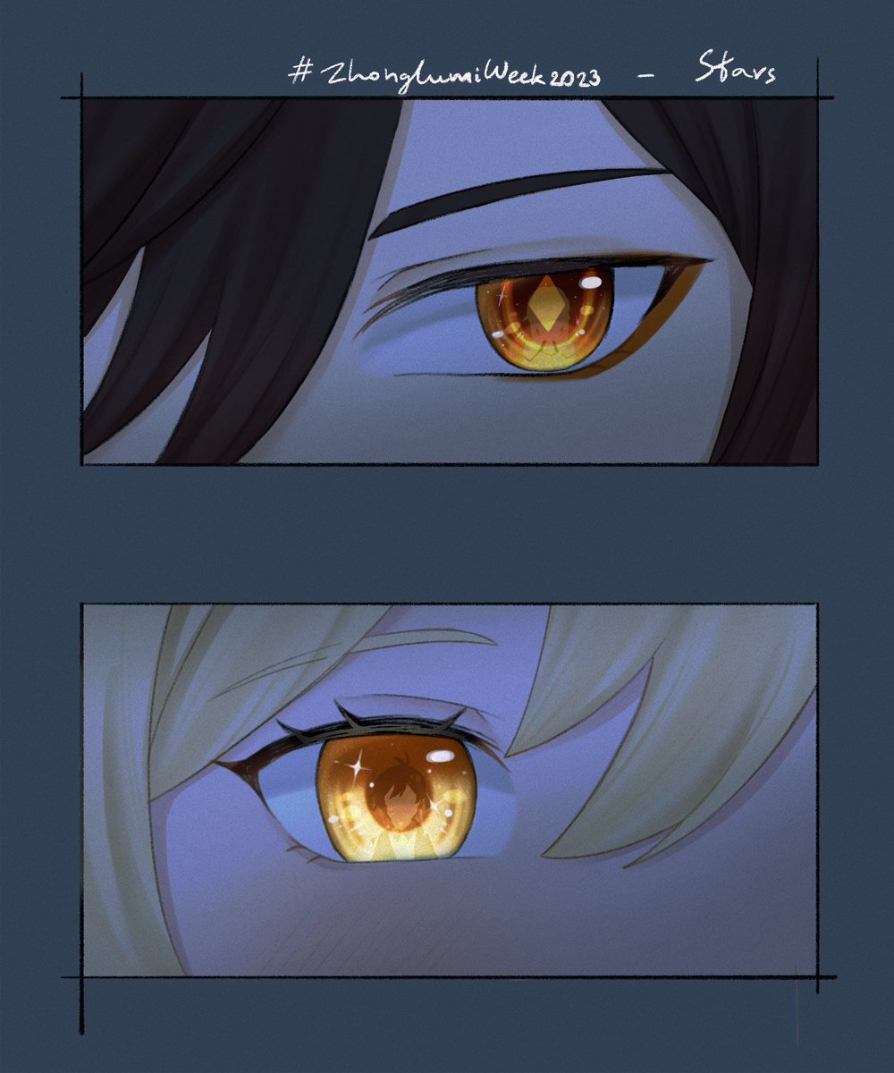 Riko12_22's tweet photo. Day 4 Star (from your eyes) 👁️✨👤
#zhonglumi #ZhonglumiWeek2023 #鍾蛍 https://t.co/zfu3PSagtV
