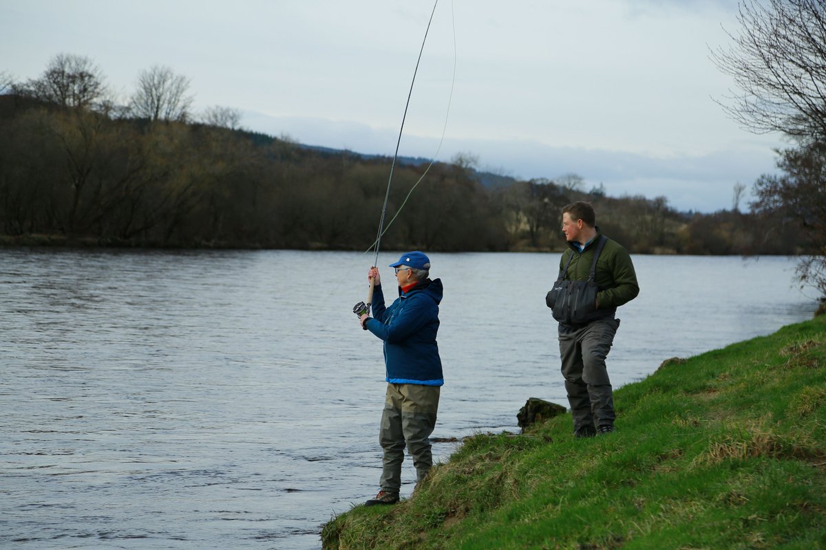 1st Feb 2024 - A beautiful bright winter day for the start of the River Dee salmon fishing season 2024. Thank you to our special guest Tiggy Pettifer for doing the honours .#riverdee #atlanticsalmon @AST_Salmon riverdee.org.uk/news/a-positiv…