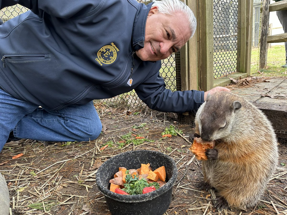 Andre and Niblet agreed to trade 5 more weeks of winter for an early spring so Huntington can get an early start on pot holes and road repaving!