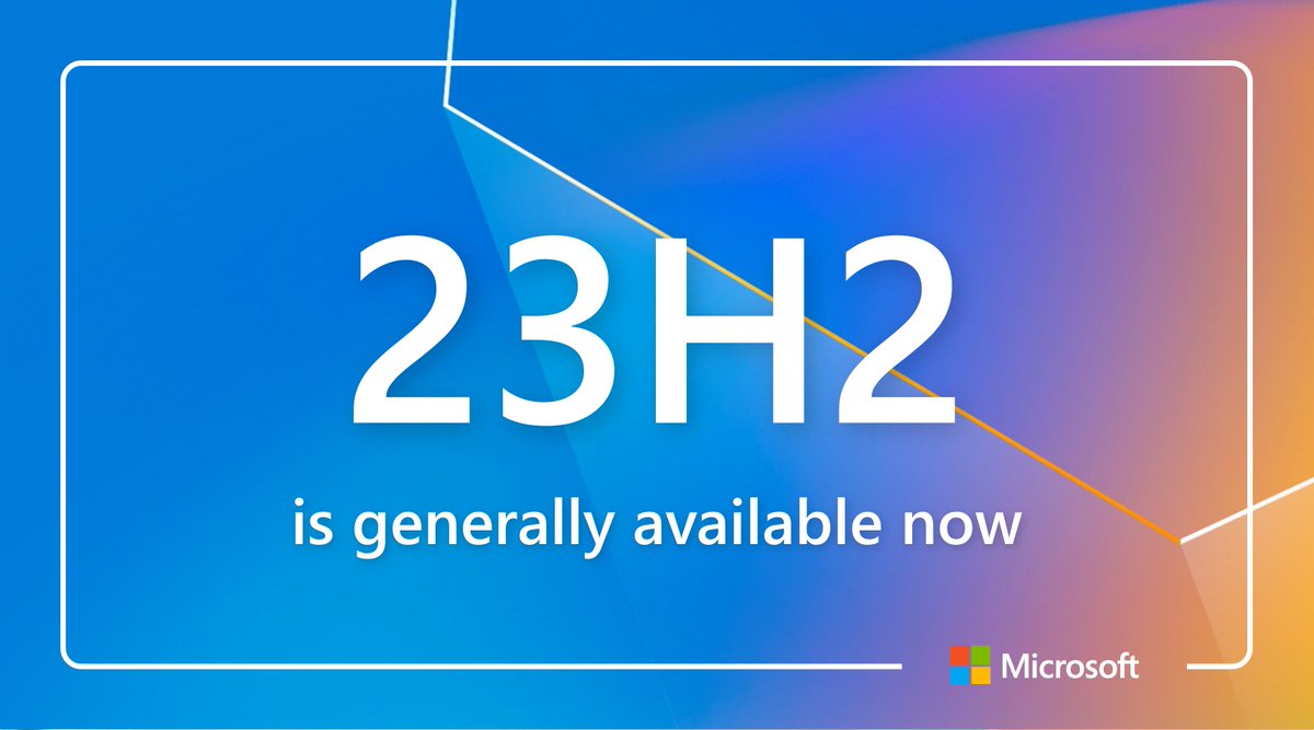 📣 Today's the big day! #AzureStackHCI version 23H2 is GA, Azure Arc provisioning for VMs and Kubernetes is GA, and #AzureVirtualDesktop for Azure Stack HCI is GA. Biggest update in years. Next step: in-place update for 22H2 coming soon! techcommunity.microsoft.com/t5/azure-stack…