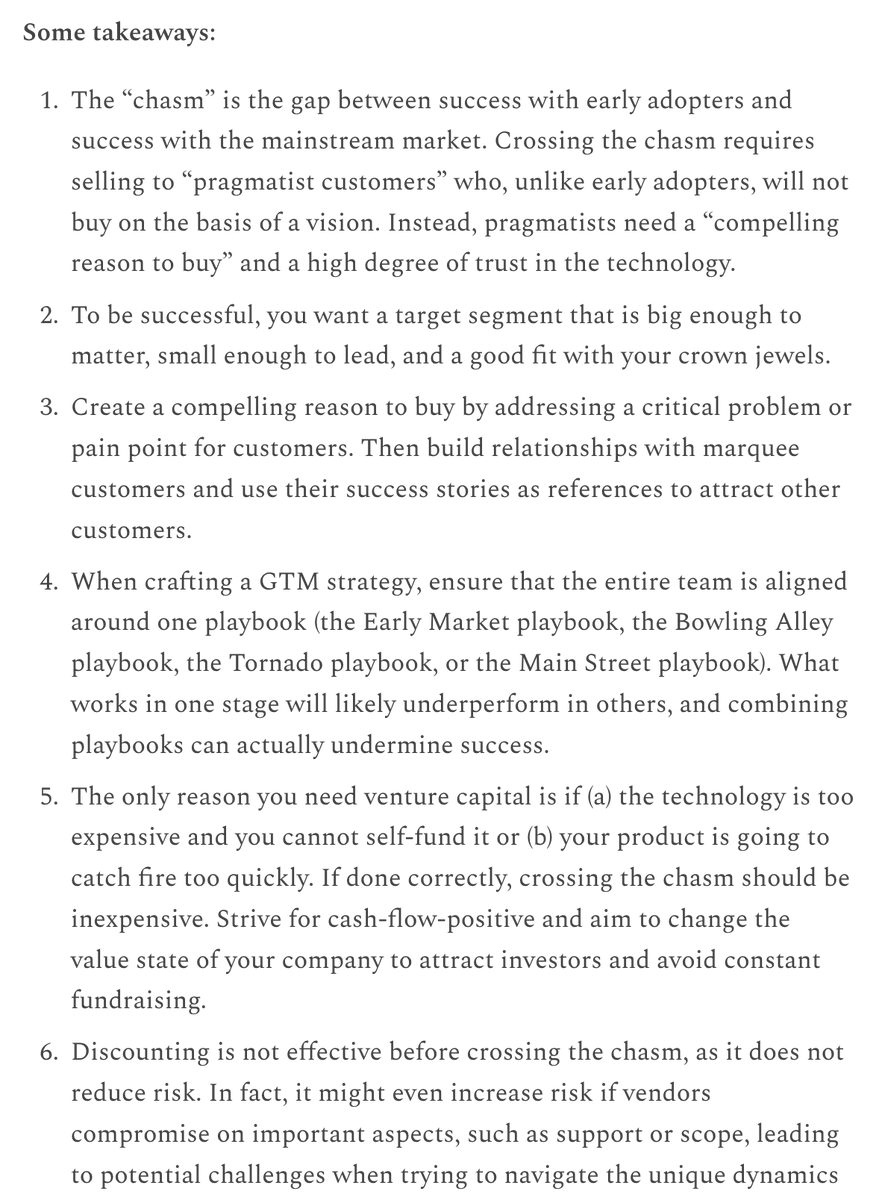 lennysan's tweet photo. If you don't have 1-2 hours to listen to a podcast episode, I'm now adding some key takeaways from my conversations inside the show notes.

You'll find them below the episode description. 

Here's an example from my chat with @geoffreyamoore: https://t.co/EacLFVo7vF