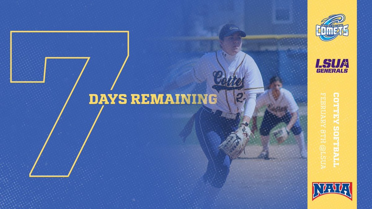 ONE WEEK TILLWE HIT THE DIRT IN LOUISIANA!☄️💙🥎

#cotteysoftball