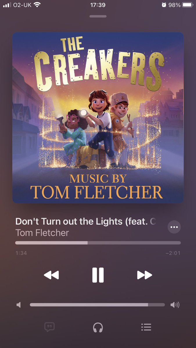 So so happy, so obsessed with this song when I first heard it years ago! Now it’s available on Apple Music thank you @TomFletcher for your music Tom, your music means the absolute world to me thank you for everything ❤️