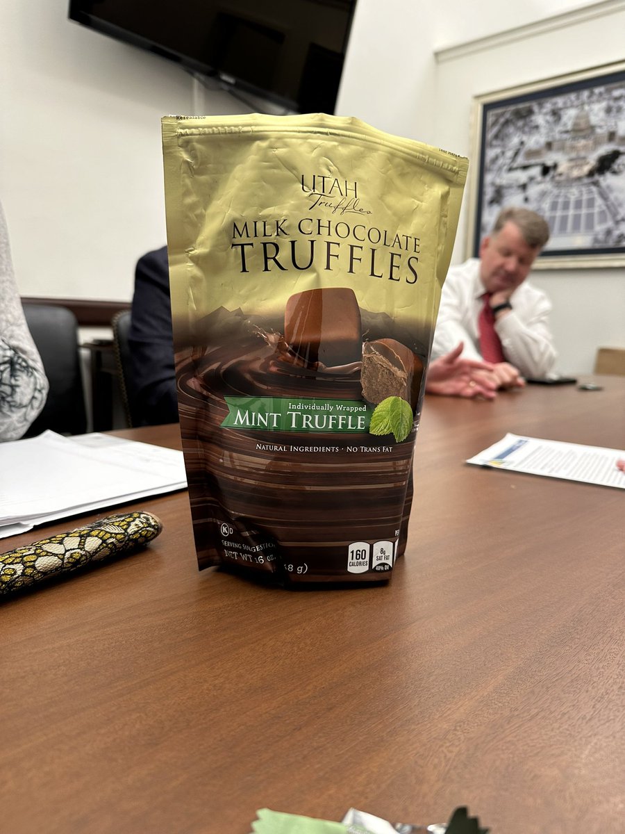 Thank you <a href="/SenatorRomney/">Senator Mitt Romney</a> and staff for making time to meet with us about outdoor recreation. We appreciate your support and your amazing Utah truffles.