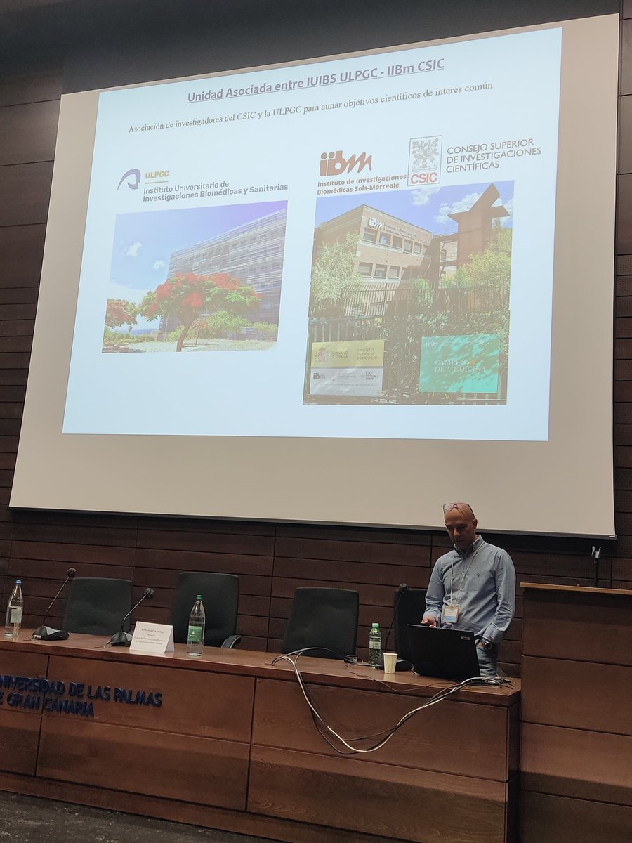 iUIBS_ULPGC's tweet photo. Ponencia de centros colaborativos a cargo del Dr. Antonio Castrillo, Científico Titular del CSIC y responsable de la Unidad Asociada del @iUIBS_ULPGC al Instituto de Investigaciones Biomédicas "Alberto Sols" del CSIC (Centro Mixto CSIC-UAM) 👇🏽👏🏽👏🏽👏🏽 https://t.co/zpBuPrBNWG