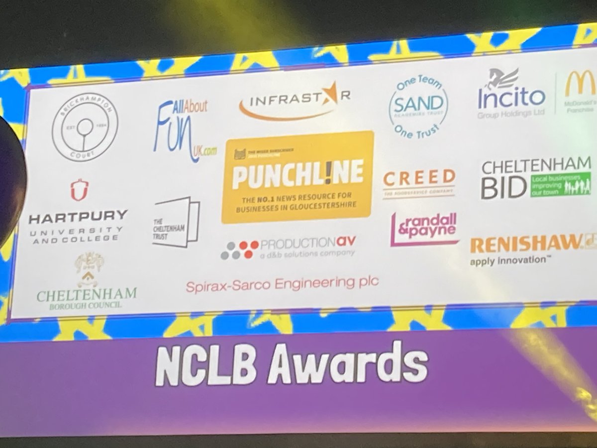 @Hartpury delighted to support @NCLBchelt  @CheltenhamBC #NCLBAwards2023  - a magical awards ceremony shining a light on incredible organisations that truly transform lives. Looking forward to seeing who wins the #inspiringlearning category - good luck! @Hartpury @PunchlineGlos