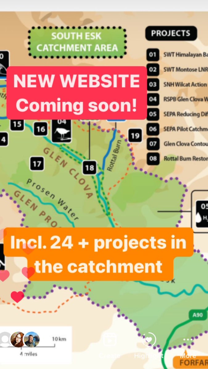 We’re launching our refreshed website very soon. More than 25 projects in the Catchment will be included. Lots of exciting project news coming soon and your chance to shape our new catchment management plan. #riversouthesk #Angus #NFM #riverrestoration #climate #biodiversity