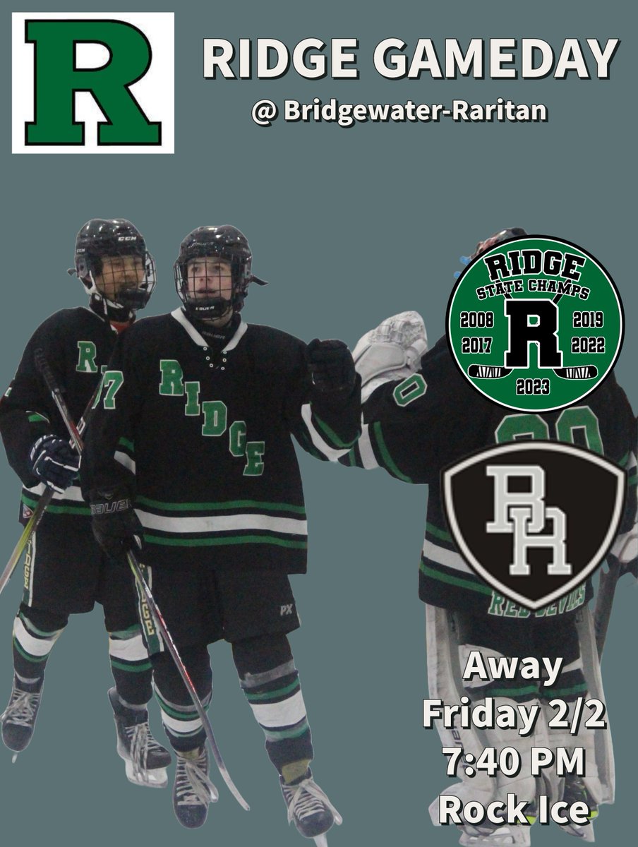 Away Game: @ Bridgewater-Raritan - Friday 2/2 at 7:40PM - Rock Ice.  <a href="/Ridgegameday/">RIDGE ATHLETICS</a>