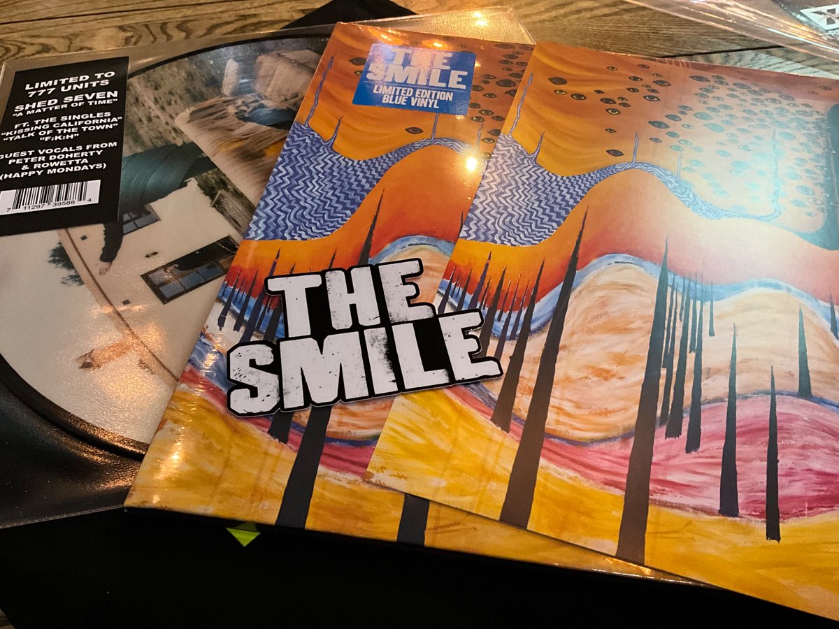 Popped in to @waxandbeans to have a catch and drink and feed @WestIvyBury with Ben. So chilled lunch thanks bud. Picked up @shedseven pic disc and @thesmiletheband rekkids while there. Steve makes a cracking coffee don’t tell him