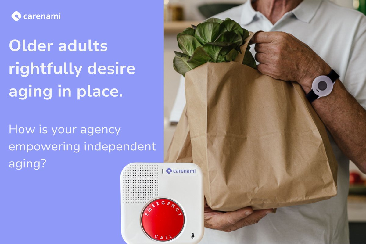 As aging demographics rapidly shift, more seniors are opting to continue contributing to the neighborhoods and lives they've built. 

#EmpowerAging #SuccessfulAging #AgingInPlace #MedicalAlert #HealthyAging #AgingWell #CareTechnology #SeniorHealth #SeniorLiving #AgeTech #Carenami