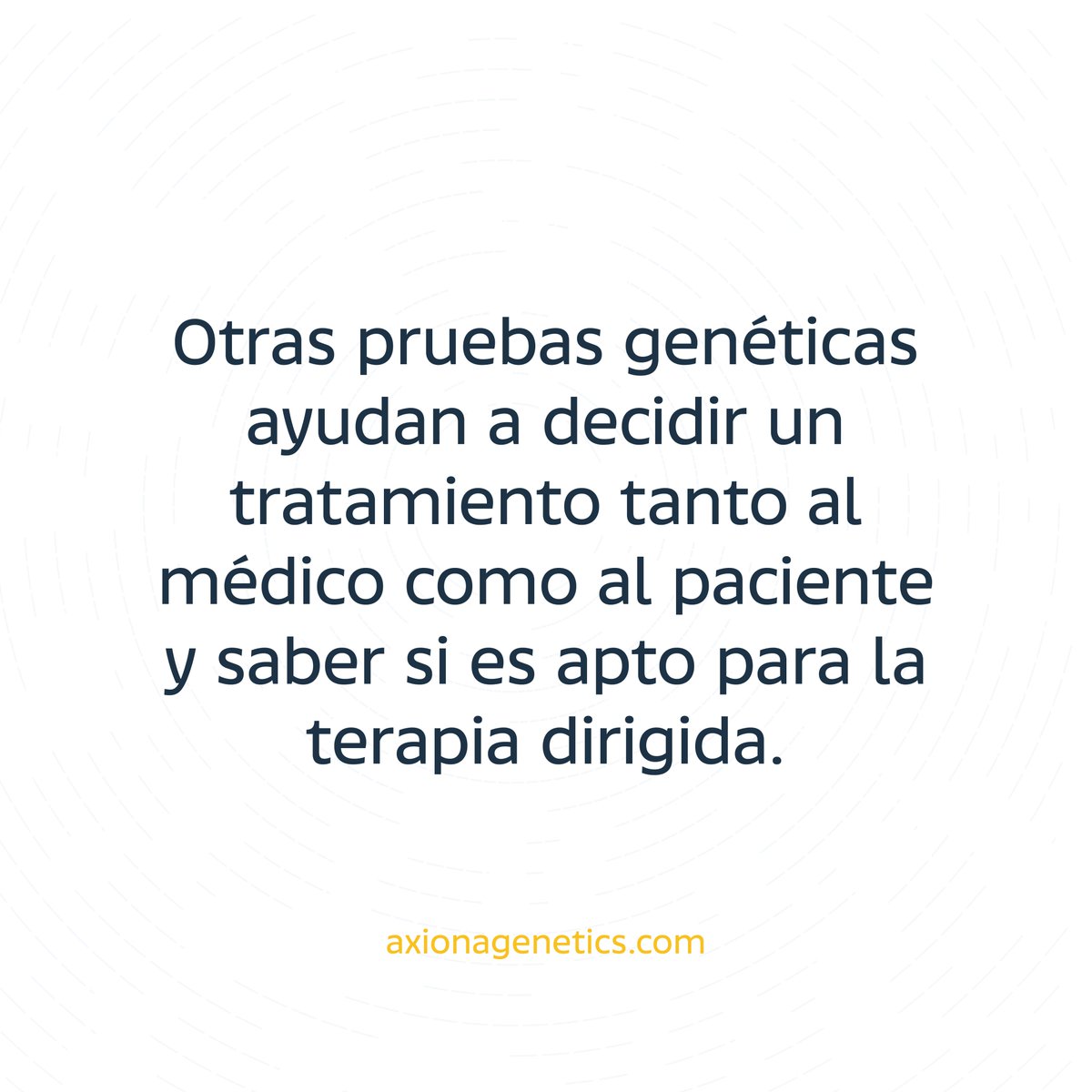 AxionaGenetics's tweet image. Las pruebas genéticas le pueden brindar muchos beneficios e información al médico tratante y a los pacientes acerca del #cáncer

¡Pregúntele a su médico acerca de estas pruebas!