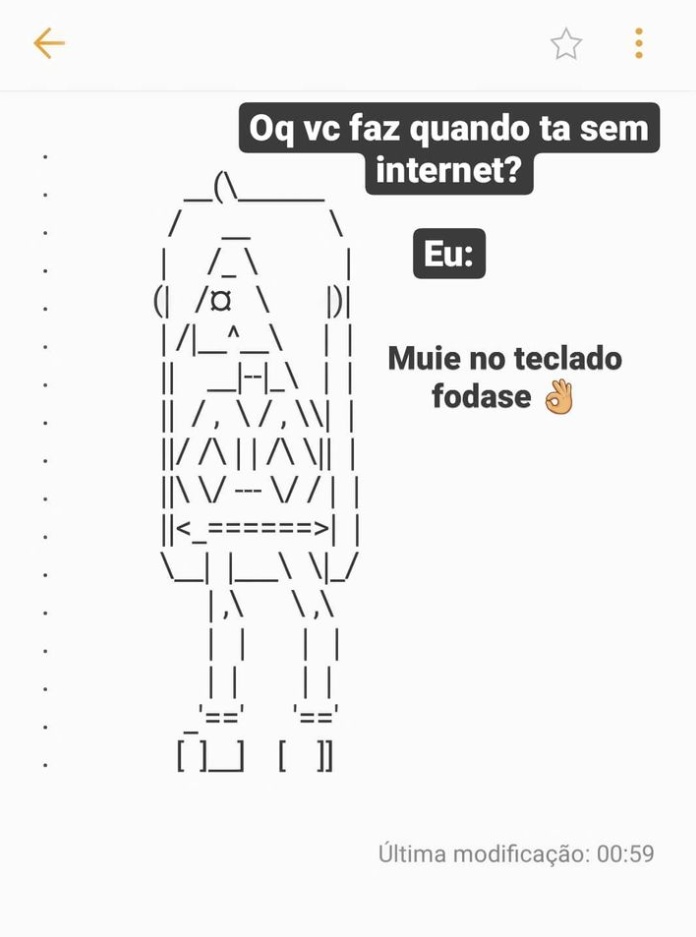 daibennn's tweet photo. @gostosas2d Arte de teclado ٩(◕‿◕)۶ ⌨ https://t.co/Q1Rti53NYR