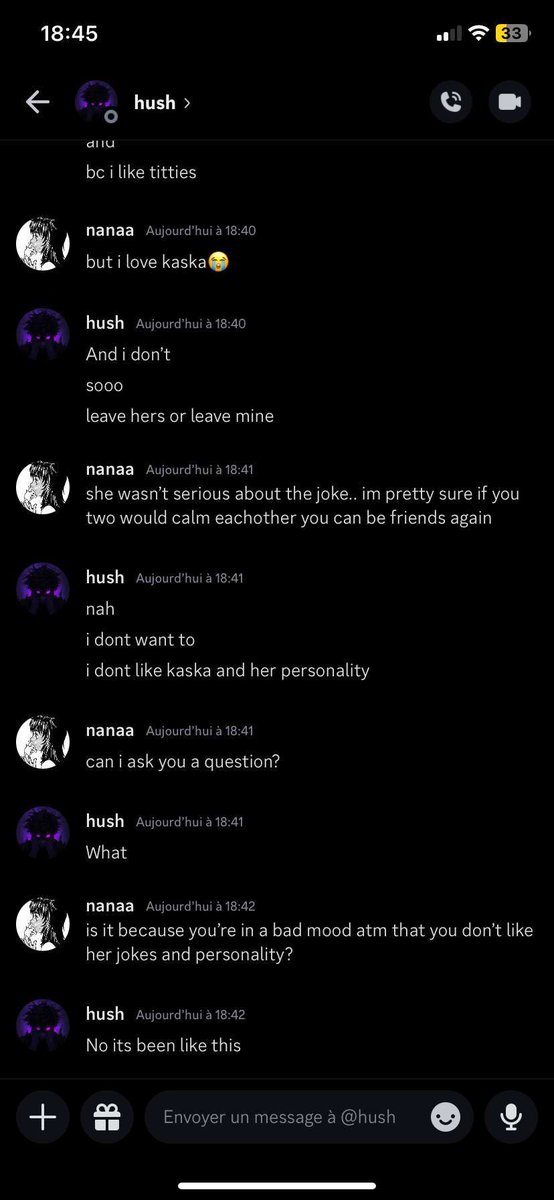 kaskad3s's tweet photo. What I find funny you say that you just want nothing to do with me but here you are basicly making a woman choose between being my friend or yours sorry to tell you but this is manipulation. You also tell her you wanted to be part of the tittys? You have no self respect really https://t.co/4CtxGjPYRk