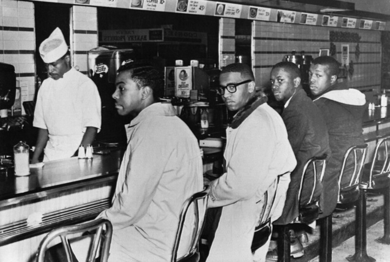 mrbf_org's tweet photo. It's fitting #FebruaryOne kicks of #BlackHistoryMonth. Today we take a moment to consider what the #GreensboroFour stood - no, SAT for and unapologetically recommit ourselves to Black lives. https://t.co/uMLDPrJNxO