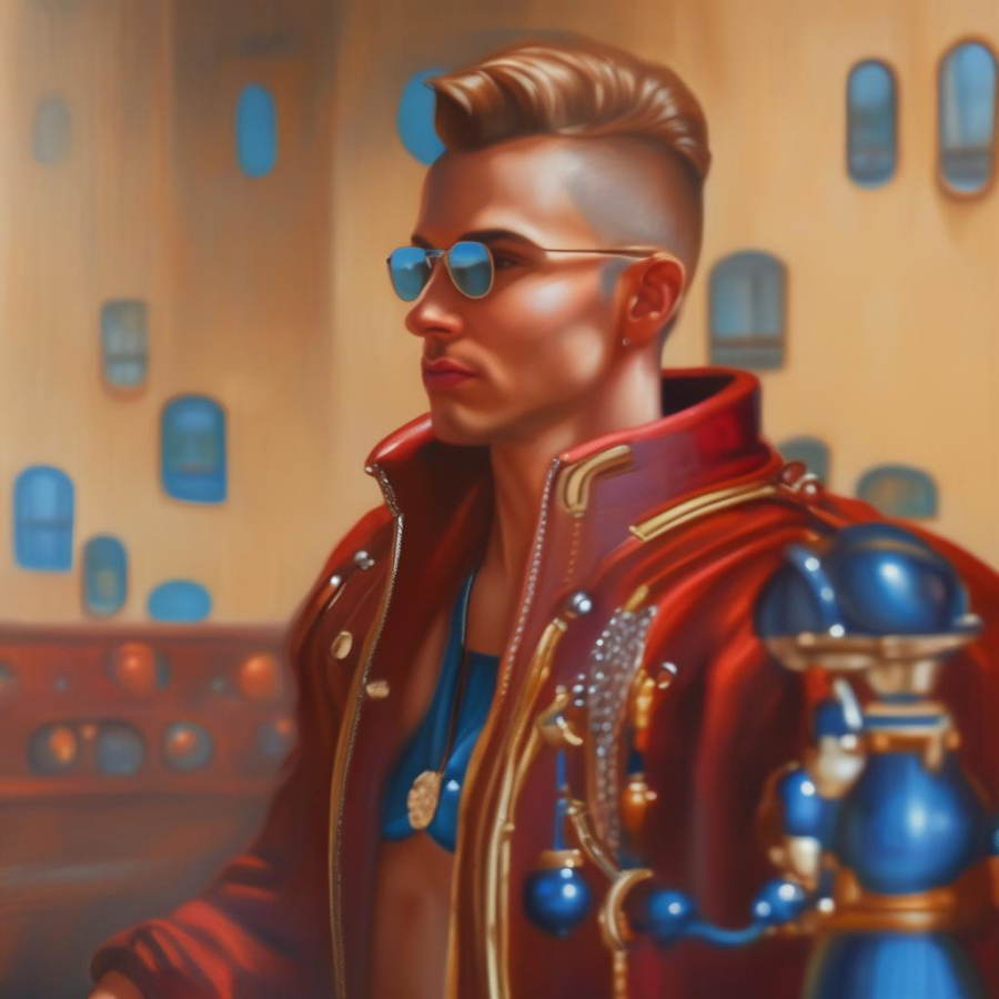 GinTunix's tweet photo. Très chic! The character created by my 'Designer' #Thingie 2day, in collaboration with an EGG & Buzzie, would make a snazzy Web3 @readyplayerone avatar 🤩 And, thought further, could evolve into an expandable @futureverse business model 💎 https://t.co/WrUjFUrl7B