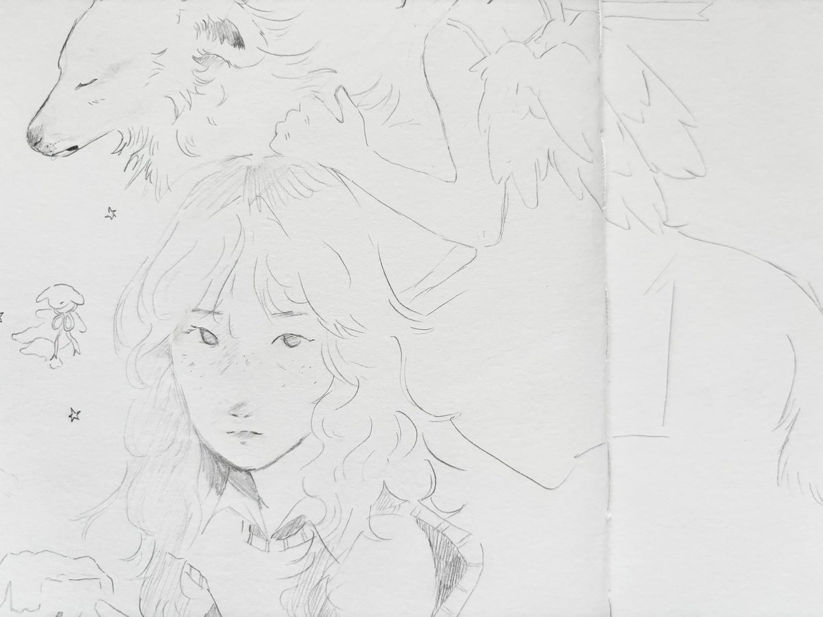 mooninkay's tweet photo. messy art 🦌 https://t.co/93wTM61BUi