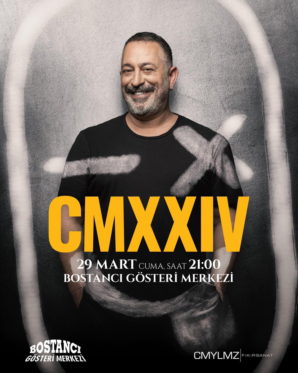 BGM (@bgmonline) on Twitter photo Cem Yılmaz yepyeni gösterisiyle Bostancı Gösteri Merkezi Sahnesinde. Biletler Cuma günü saat 12'de Biletix'de satışa çıkıyor .
#CemYilmaz #BGM #Bostancigösterimerkezi
<a href="/CMYLMZ/">Cem Yılmaz</a> <a href="/Biletix/">Biletix</a> Cem Yılmaz yepyeni gösterisiyle Bostancı Gösteri Merkezi Sahnesinde. Biletler Cuma günü saat 12'de Biletix'de satışa çıkıyor .
#CemYilmaz #BGM #Bostancigösterimerkezi
<a href="/CMYLMZ/">Cem Yılmaz</a> <a href="/Biletix/">Biletix</a>