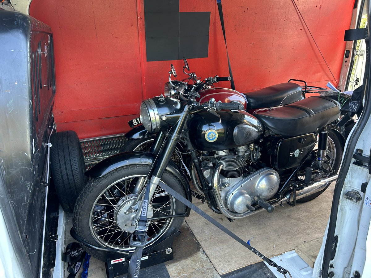 dc_motorcycle's tweet photo. Privileged to have transported this very precious cargo today #matchless #AJS https://t.co/0sdTK5jZf8