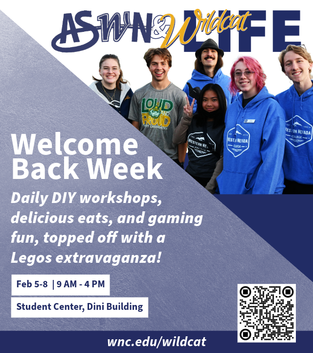 WNCnevada's tweet image. Welcome Back Week activities are scheduled for February 5-8. More details at wnc.edu/wildcat. 

#WelcomeBackWeek #CollegeLife #iamwnc