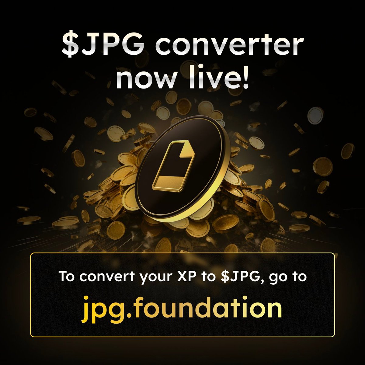 The $JPG Season 2 Claim is now LIVE ✅ Convert your XP on the Foundation website linked in the quoted tweet 👇