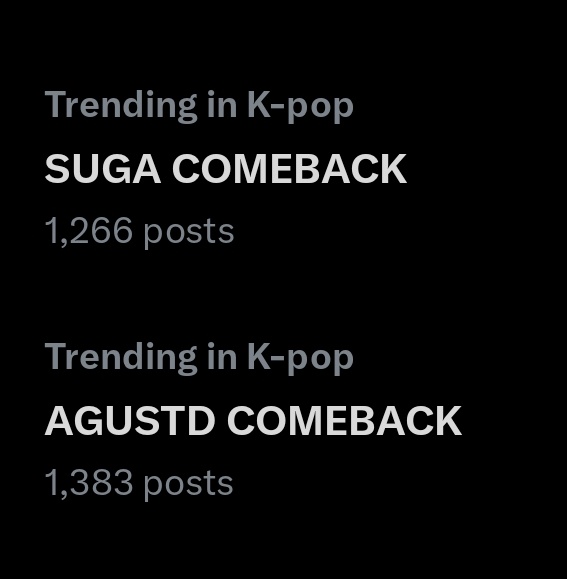 Keep dropping tags and keep streaming!! SUGA COMEBACK AGUSTD COMEBACK #DDayWithAgustD