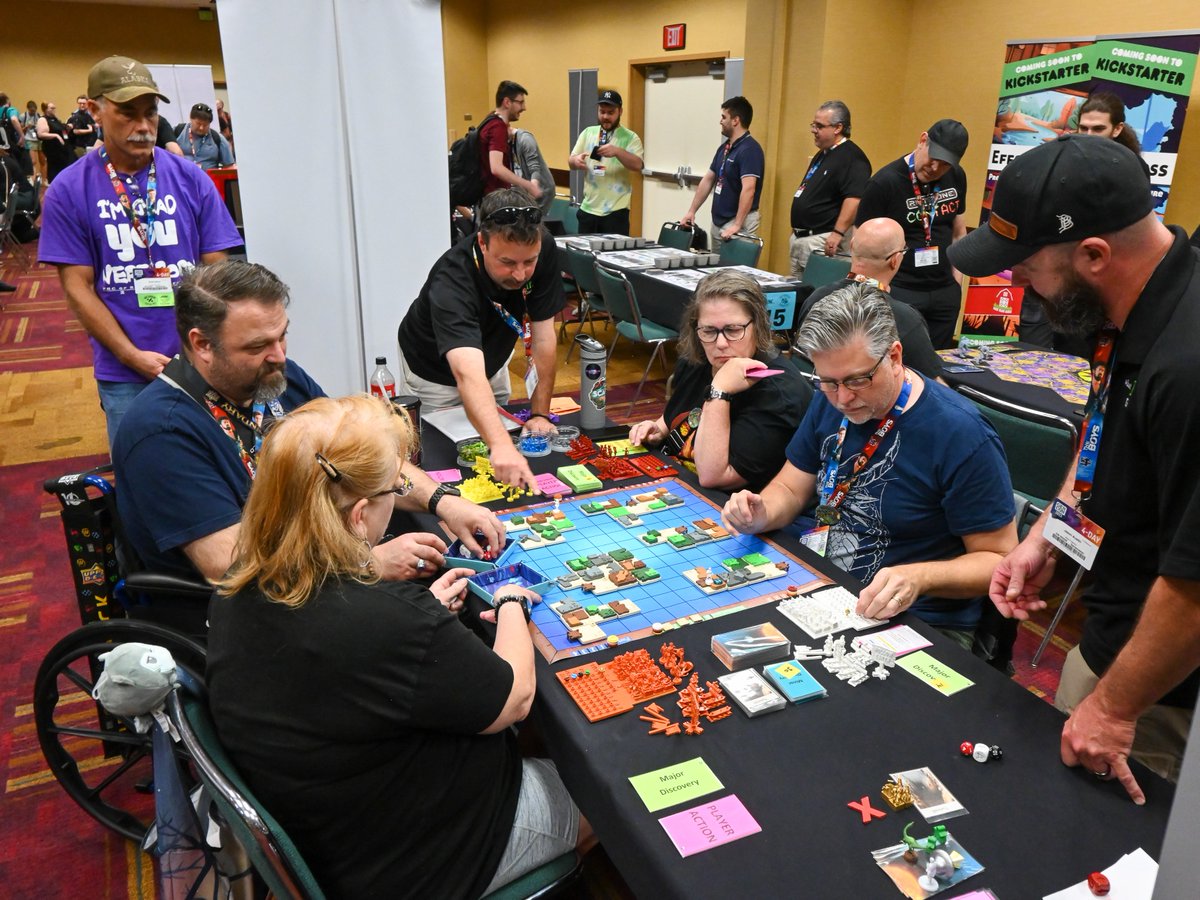 Tell us about a game you play tested at FEPH (First Exposure Playtest Hall) last year. 👇

#GenCon #GenCon2024 #GenConFEPH #FEPH #GameDesigner #PlayTestGames #ConventionSeason