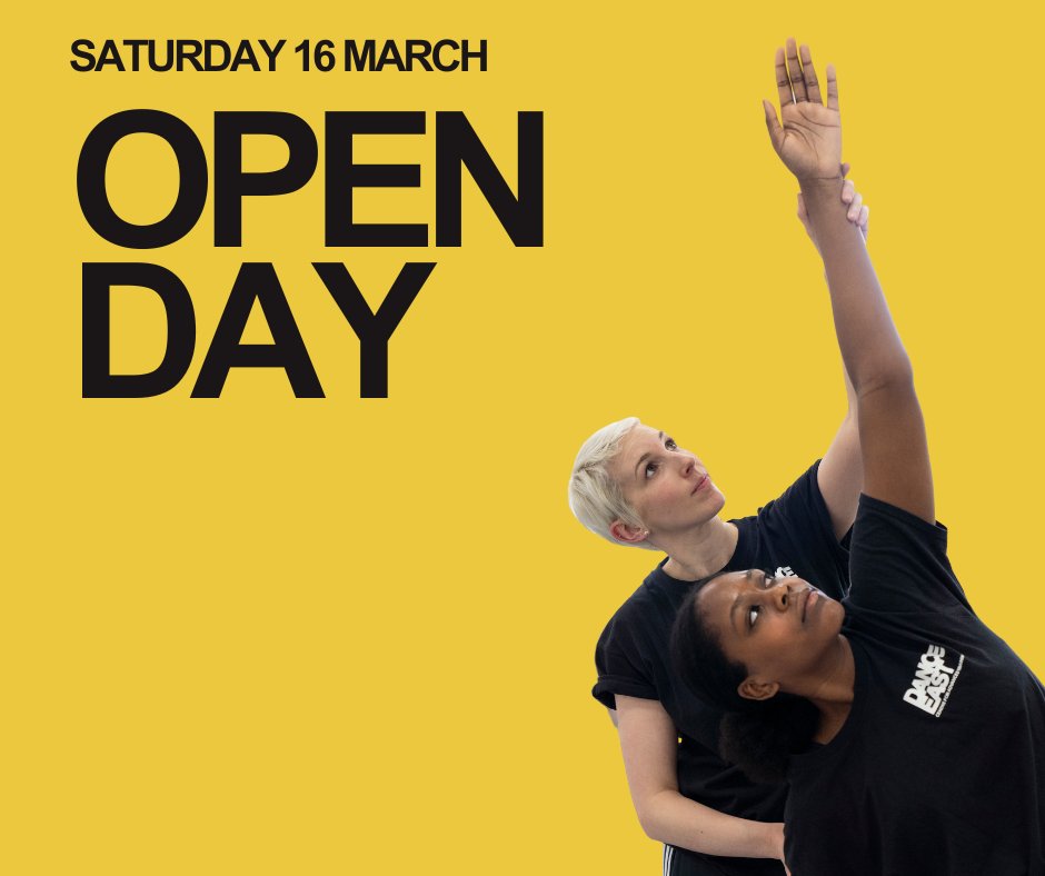 Interested in finding out more about the DanceEast CAT? On Sunday 17 March, we are opening the studio doors to observe the DanceEast CAT in action. You will get the chance to see our current CAT students in action.
Book a free place bit.ly/3SCm99l