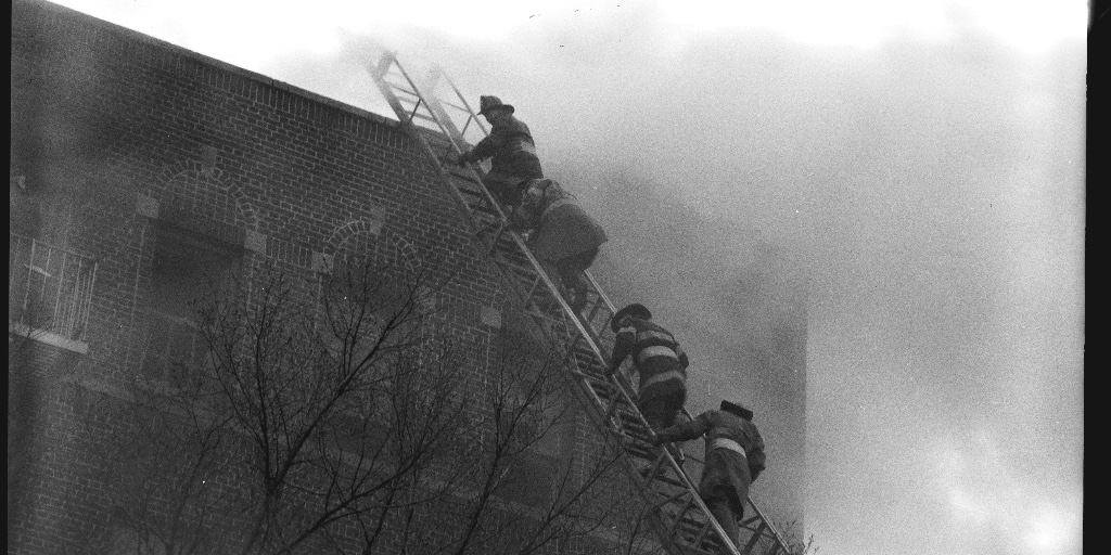 Today’s #ThrowbackThursday takes us to February 1963 when the Bravest battled a four-alarm fire off Crotona Parkway. Learn more about FDNY history with the @nycfiremuseum Throwback Podcast, now available on Apple, Spotify, and Google Play.