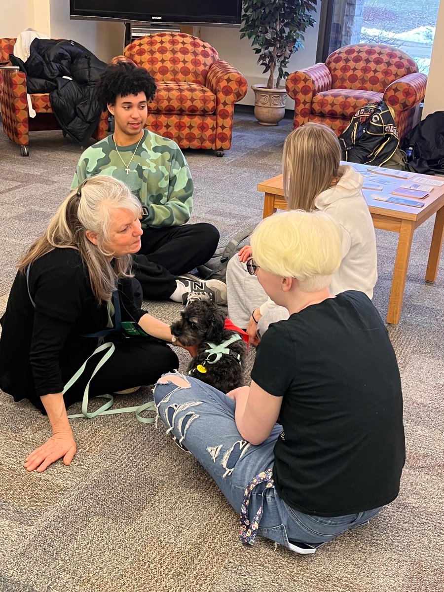 UWW_Library's tweet image. The first Pet Therapy of 2024 Spring semester was a success, thank you for all who attended yesterday!