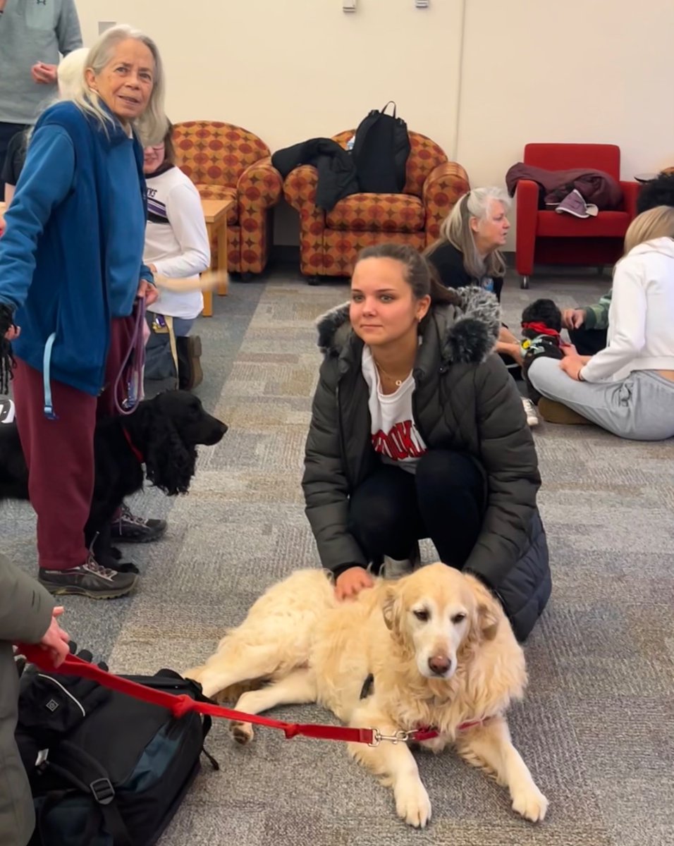 UWW_Library's tweet image. The first Pet Therapy of 2024 Spring semester was a success, thank you for all who attended yesterday!