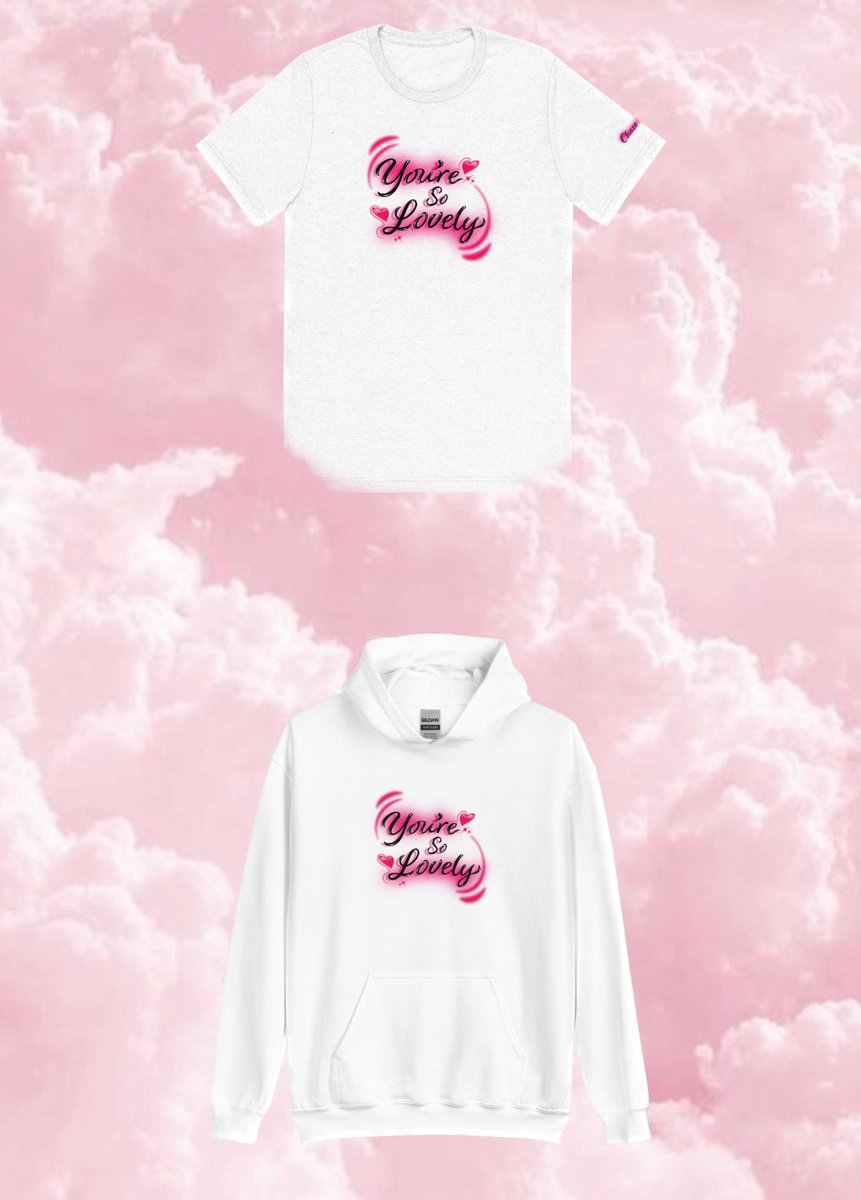 “you’re so lovely” valentines merch drops tomorrow 💗 tell a friend 🫂