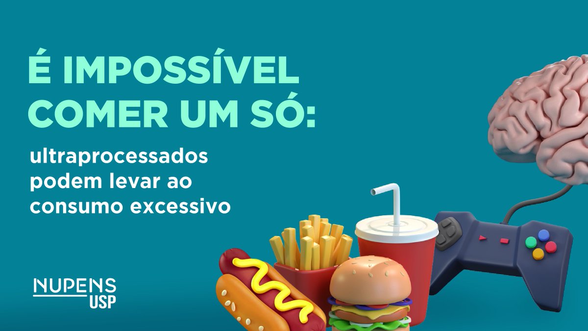 NUPENS_USP's tweet photo. Em artigo recente para a Folha de S. Paulo, Maria Alvim, pesquisadora do Nupens, falou sobre os efeitos viciantes dos alimentos hiperpalatáveis. https://t.co/uTUQomhkKu