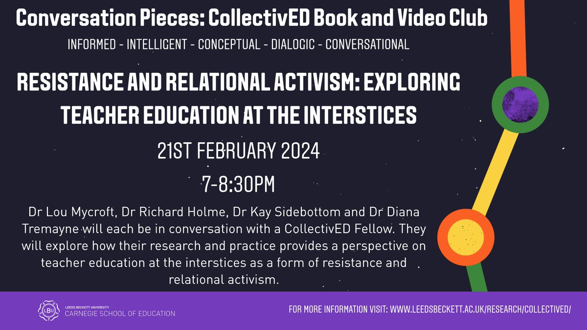 Register here to attend the next CollectivED Book and Video Club: ow.ly/T6hh50QwCMz @LouMycroft @KaySocLearn @dianatremayne @richardjholme