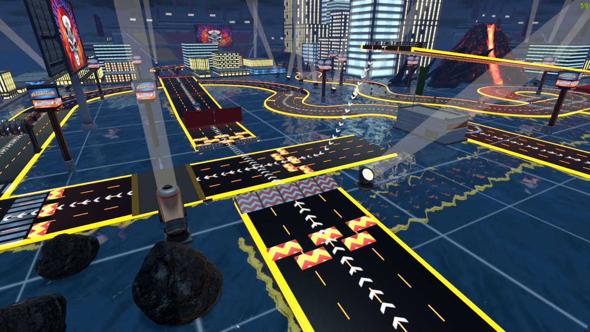 RaceDayRampage's tweet photo. We're back with #TrackThursday!
This week's highlighted track is 🥁
Race Day Thrashway by @Jcliff_gaming
This rampage track was submitted for the track-building contest. https://t.co/bmGenRWBry