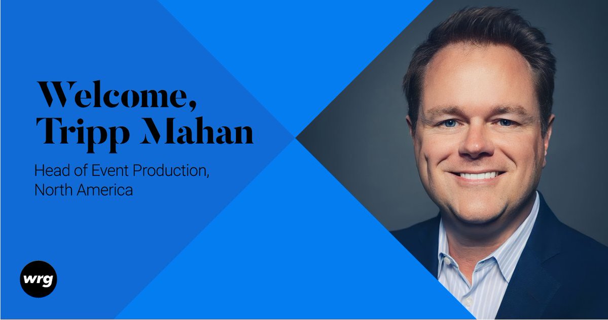 Welcome to the team! Tripp Mahan joins us as Head of Event Production in North America.

You can read more about Tripp's 20+ years in the global events industry here - wrg.inizioengage.com/news/

#eventproduction