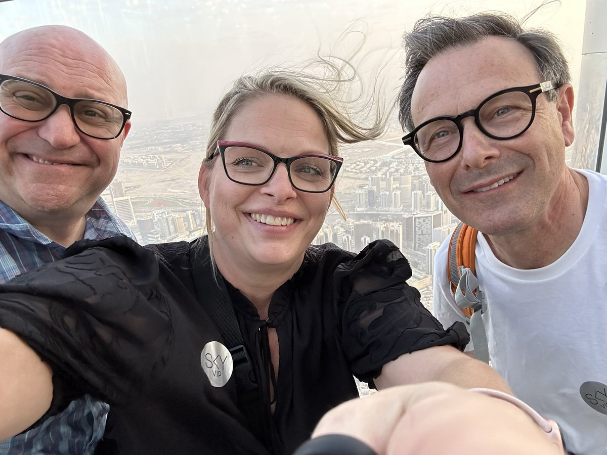 Day 5…second day for Dr Shapiro to present in the Transformation Zone of the main conference. We then took some time to walk around the diabetes booths. Interesting to see other diabetes technology from others parts of the world. 
Then we went with Dr Shapiro to the Burj Khalifa