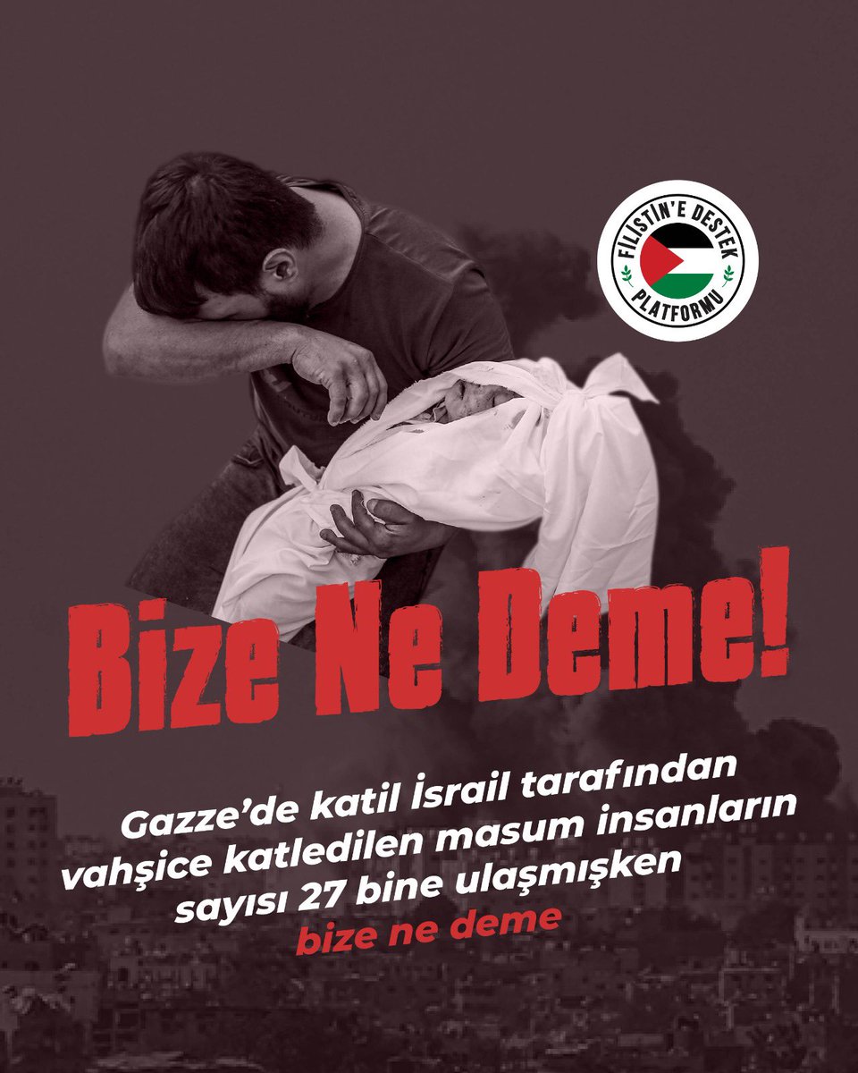 Mazlumun ahı arşı titretirken
 #BizeNeDeme