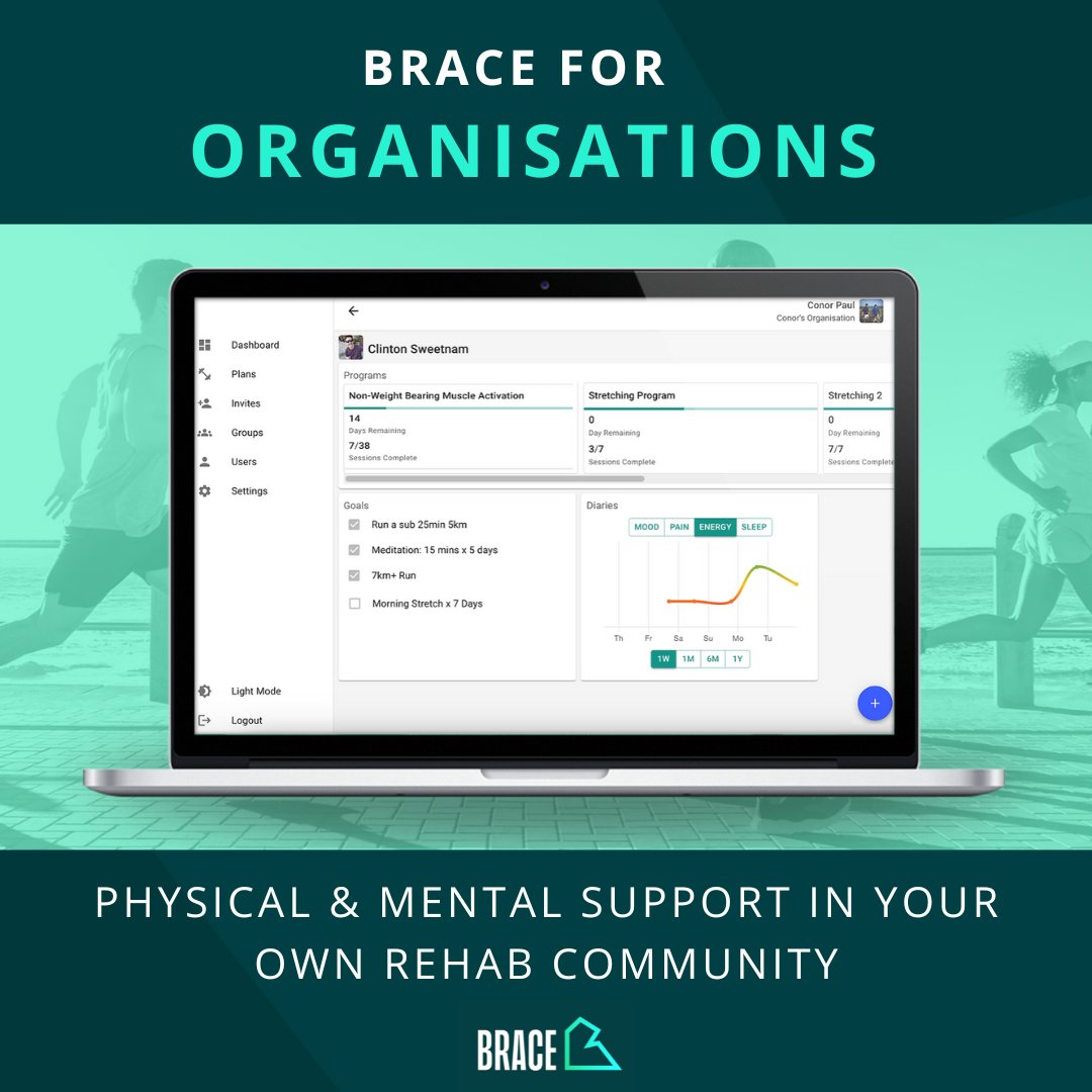 brace_social's tweet photo. 🎉 We've just launched our FREE Organisation Offering for physios, clubs, and other rehab groups! 🎉

(1/2) Free access below! 👇

#injury #injuryrecovery #injuredathlete #recovery #rehabilitation #sportsinjury #physiotherapy #physiotherapist #physicaltherapy #physicaltherapist https://t.co/ctF9zlsftO