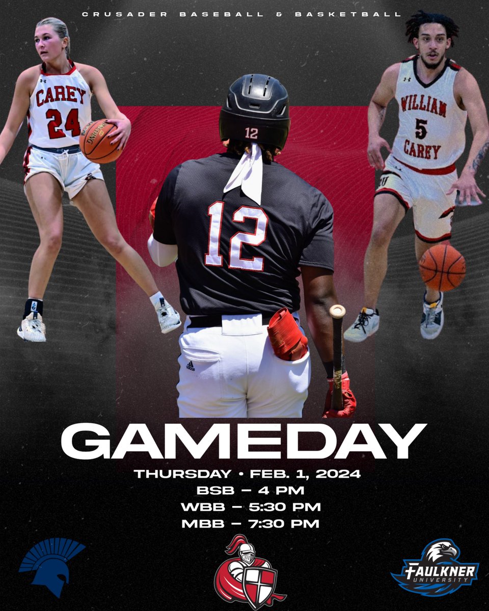 GAMEDAY! Baseball & basketball both in action at home today. Baseball open their season today at home to Missouri Baptist at 4 PM. The Crusaders made the semi-finals of the World Series in 2023 and today they take their first step on the road to returning. Men's & women's…