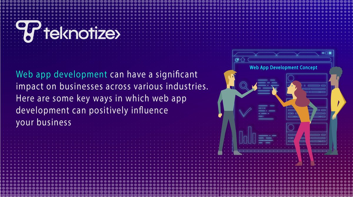 theteknotize's tweet photo. Dive into the world of web app development with Teknotize! 

Our latest blog about impactful web applications in today's digital era. 

Learn about the advantages, processes, and emerging technologies. 

Click to explore our insights.
https://t.co/M36uMkvNtA https://t.co/mPdB4wZnic
