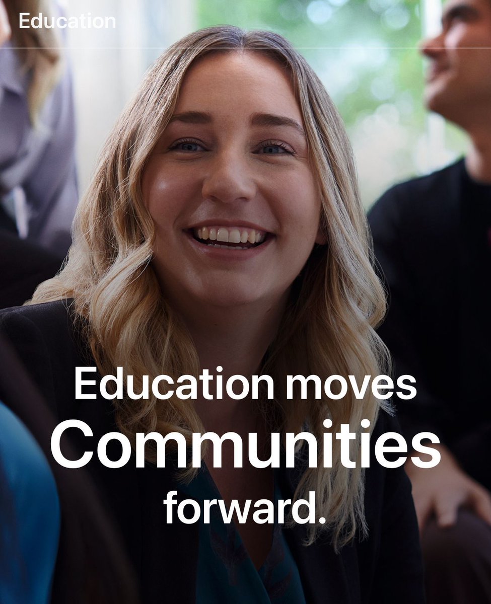 “Greater access to education gives everyone more ways to realize their potential. That’s why Apple is committed to providing people around the world with more opportunities to learn through partnerships in over 100 countries and regions.” apple.co/42h67ot #AppleEd #edtech