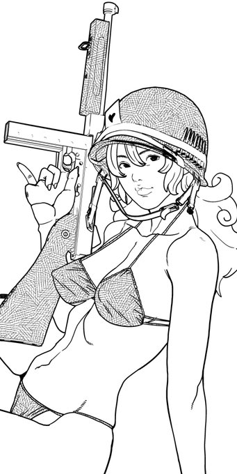 ソ連兵だけ描いてたら赤狩りに遭いそうなのでMURICA!も書いときました 