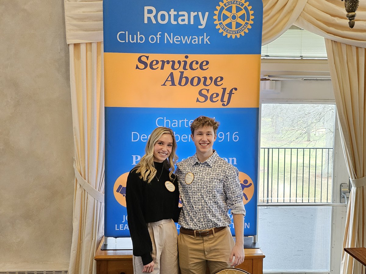 Congratulations, Kylee Stack and William Kohut.  They did an excellent job representing Lakewood High School at the Newark Rotary club meetings in January.