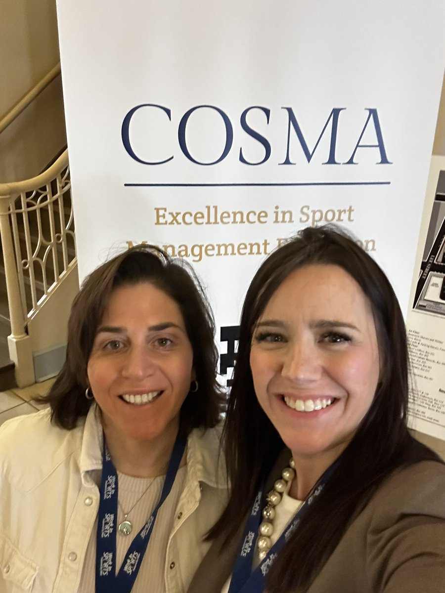 DinaGentile's tweet image. Starting #COSMA2024! Dr. Czarnecki is presenting three times! Topics include Harnessing the Power of AI in the Sport Management Classroom, The Trouble/Opportunity with Engaging Students Post-COVID &amp;amp; with Dr. Gentile - Sport and Esports Management: Problem Based Learning.