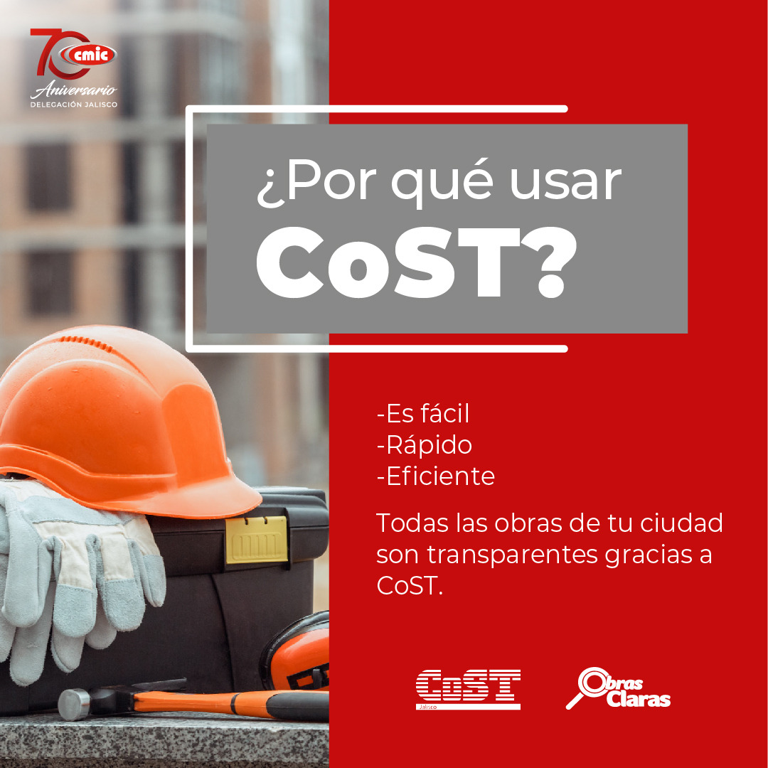 ¡Con Cost, puedes tener claridad de lo que pasa en tu ciudad. 
#TransparenciaEnConstrucción