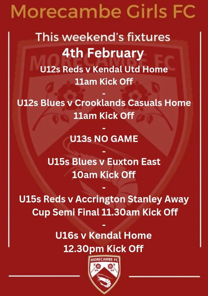 Morecambe Girls FC (@morecambeladies) on Twitter photo 